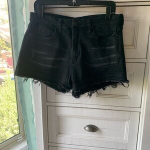 Black Denim Shorts 29